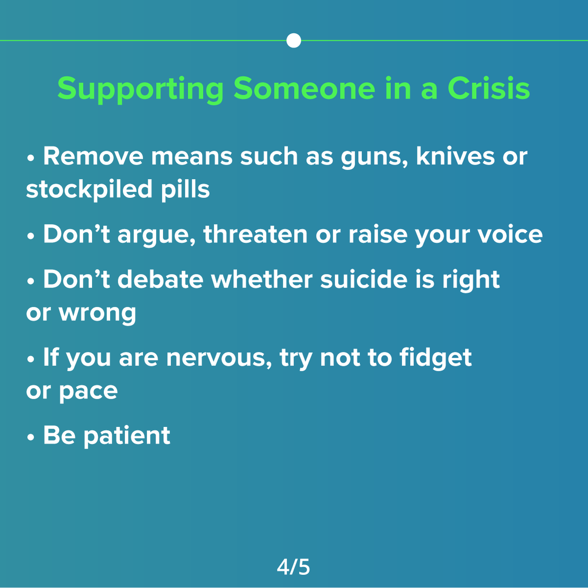 NAMICommunicate's tweet image. Learn how to support someone in crisis.