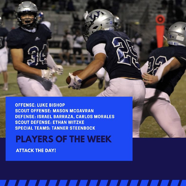 OWFootball's tweet photo. Congrats to our Players of the Week! #ATD https://t.co/58fBvCxkoy
