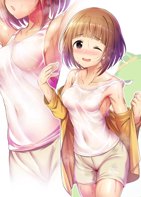 ううっ…ぴにゃシトラスでラジオ体操して蒸れ蒸れ汗だくになった柚っ…! 