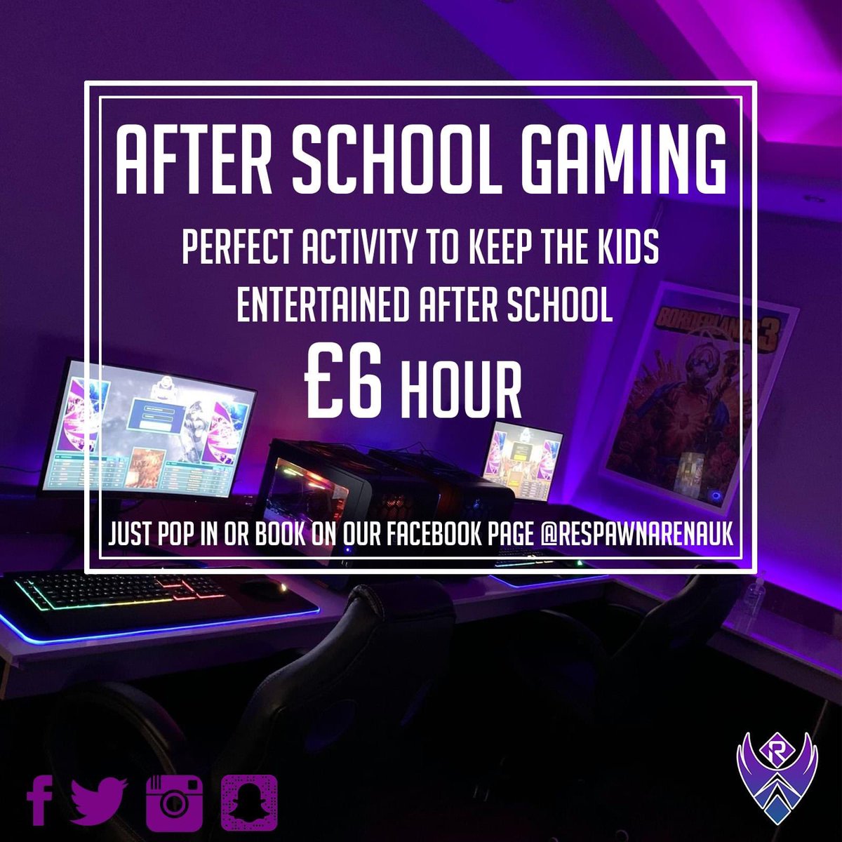 RespawnArena's tweet photo. Wondering how to entertain the kids after school? Why not let them loose on our high spec Gaming PC's?
Just pop in to our Parkstone Arena or book online on our Facebook Page https://t.co/I8Z2wVyuS7 
#respawnarena #GamingArena #gaming #afterschoolactivities #parkstone https://t.co/LJJCAwSsLB