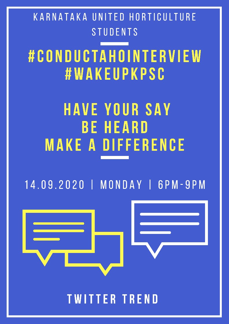 imvenki195's tweet photo. #conductAHOinterview
#wake_up_kpsc #justice_for_horticulture #karnatakakpsc @CMofKarnataka  @karnatakapsc @narayanagowdakc @Rajender_69 @BSBommai @Karnataka_DIPR @KarnatakaVarthe @drashwathcn @BJP4Karnataka  @prajavani @tv9kannada @Vijaykarnataka 
@AskAnshul
@suvarnanewstv https://t.co/FYQd3Rvn2n