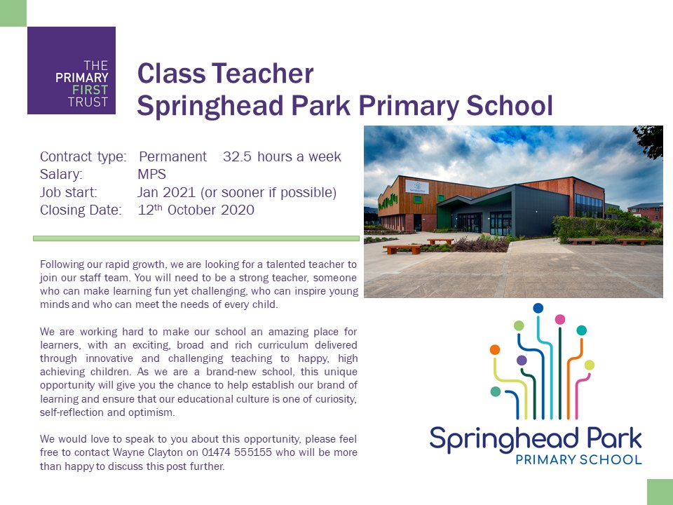 theprimaryfirsttrust.co.uk/class-teacher-…
<a href="/springhead_park/">Springhead Park Primary School</a>
