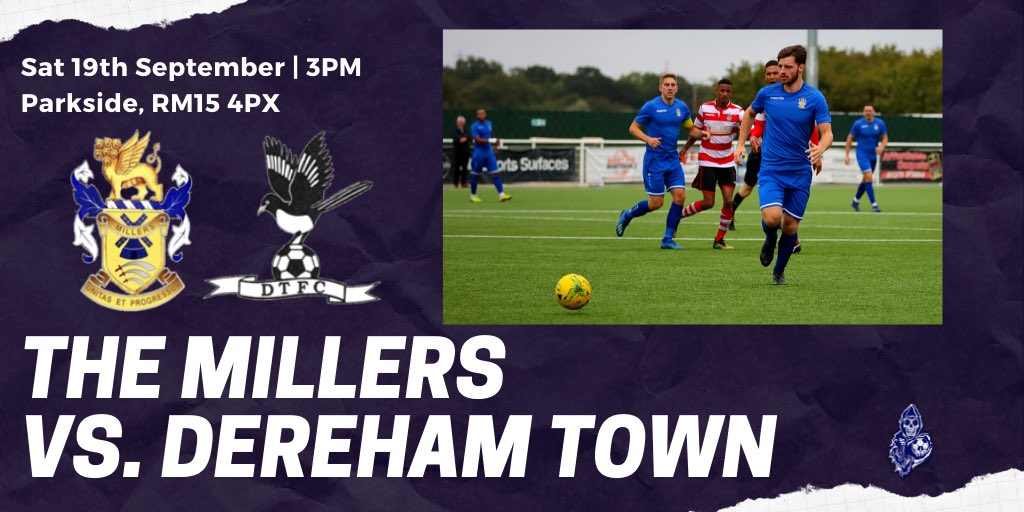 Aveley Football Club (@aveleyfc) on Twitter photo OPENING DAY 💪🏻
The <a href="/IsthmianLeague/">The Pitching In Isthmian League</a> is back, and The Millers welcome <a href="/DerehamTown/">Dereham Town</a>.
🗓 | Sat 19th Sept
🏟 | Parkside, RM14 5PX
⌚️ | 3PM Kick-Off
🔵 #AVEvsDER ⚫️
#TogetherAveley 🙌🏼💙 OPENING DAY 💪🏻
The <a href="/IsthmianLeague/">The Pitching In Isthmian League</a> is back, and The Millers welcome <a href="/DerehamTown/">Dereham Town</a>.
🗓 | Sat 19th Sept
🏟 | Parkside, RM14 5PX
⌚️ | 3PM Kick-Off
🔵 #AVEvsDER ⚫️
#TogetherAveley 🙌🏼💙
