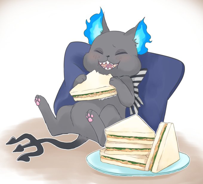 「サンドイッチ 座る」のTwitter画像/イラスト(古い順)