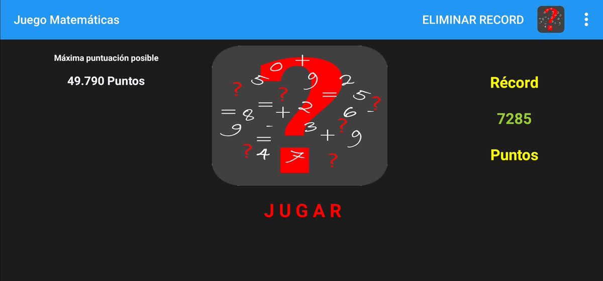 jmdesarrollo's tweet photo. Con la #VueltaAlCole queremos proponeros un #Reto con una de nuestras apps. Esta consiste en un juego de 10 niveles en el cual tendrás que resolver la ecuación antes de que se acabe el tiempo. Esto viene bien para reforzar el cálculo mental.

Enlace app ⬇️
https://t.co/cLo0SEtXkB https://t.co/nODZ2Yvgju