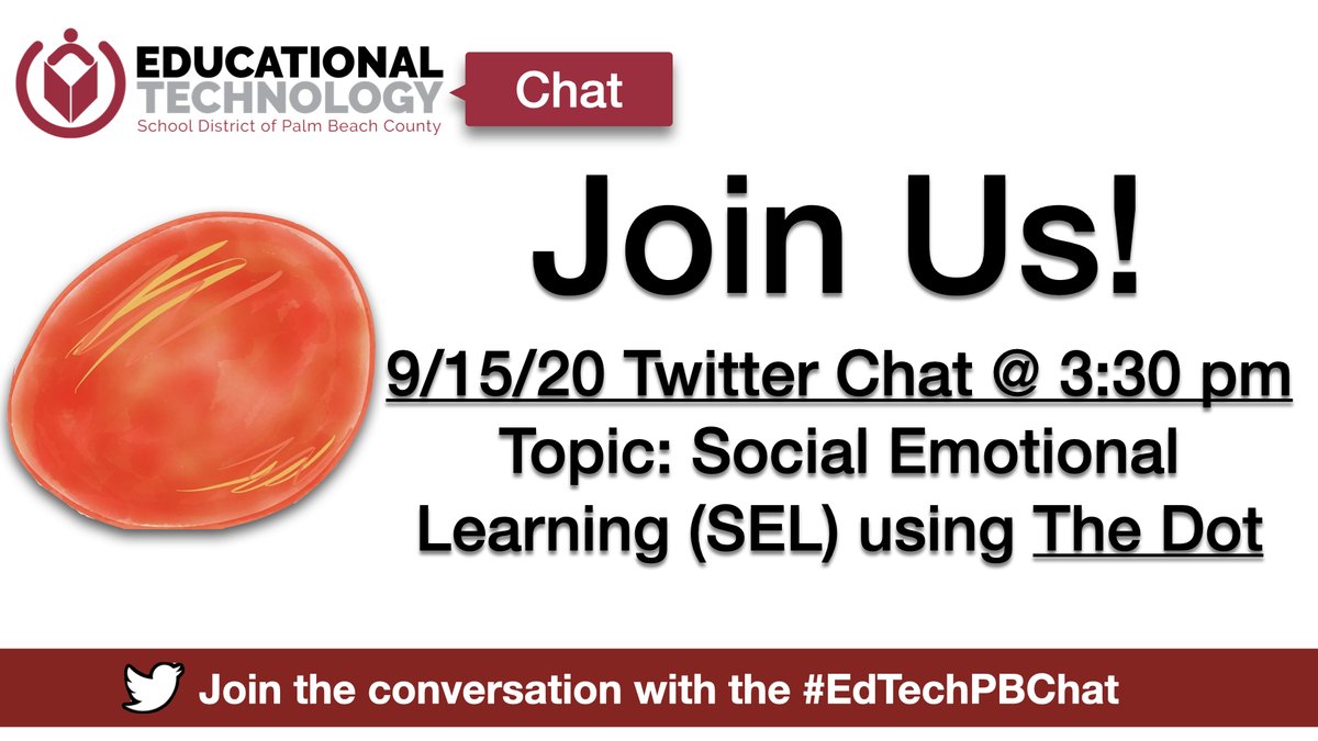 PBC Trailblazers (@pbctrailblazers) on Twitter photo Get ready for tomorrow's Twitter Chat on Tues, Sept 15, 2020, at 3:30 PM. We will be sharing Social Emotional Learning Strategies aligned to International Dot Day & beyond! @EdTechDir #EdTechPBChat #DotDay #DotsforLight <a href="/DotClubConnect/">International Dot Day</a> <a href="/peterhreynolds/">Peter H. Reynolds</a>
<a href="/FablePaul/">Paul A. Reynolds</a> #DotDay2020 Get ready for tomorrow's Twitter Chat on Tues, Sept 15, 2020, at 3:30 PM. We will be sharing Social Emotional Learning Strategies aligned to International Dot Day & beyond! @EdTechDir #EdTechPBChat #DotDay #DotsforLight <a href="/DotClubConnect/">International Dot Day</a> <a href="/peterhreynolds/">Peter H. Reynolds</a>
<a href="/FablePaul/">Paul A. Reynolds</a> #DotDay2020