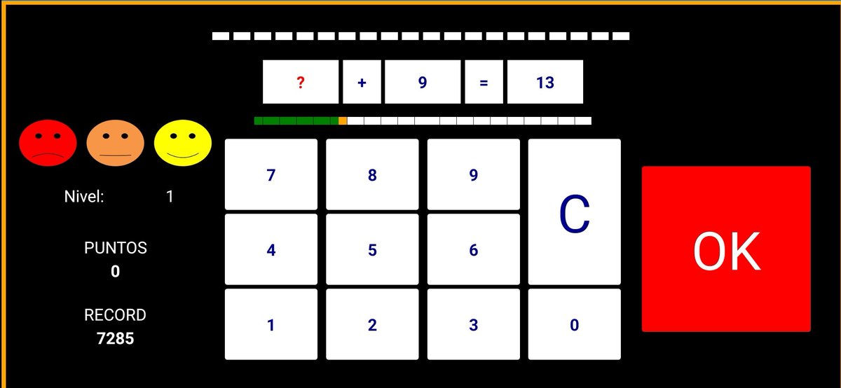 jmdesarrollo's tweet photo. Con la #VueltaAlCole queremos proponeros un #Reto con una de nuestras apps. Esta consiste en un juego de 10 niveles en el cual tendrás que resolver la ecuación antes de que se acabe el tiempo. Esto viene bien para reforzar el cálculo mental.

Enlace app ⬇️
https://t.co/cLo0SEtXkB https://t.co/nODZ2Yvgju