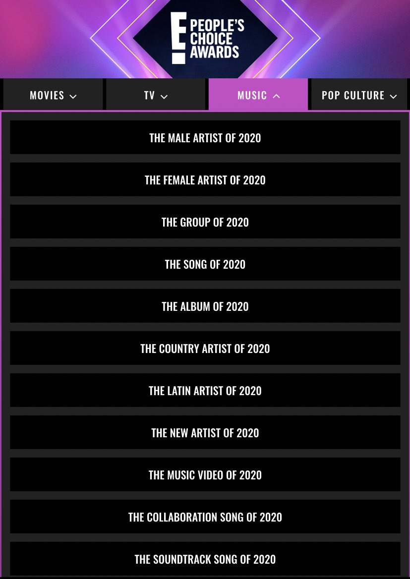 Blackpink Billboard On Twitter Nominate Blackpink For The People S Choice Awards 2020 Categories The Group Of 2020 The Song Of 2020 The Music Video Of 2020 The