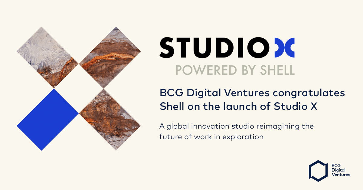 Congratulations to <a href="/Shell/">Shell</a> on the launch of #StudioX 🚀 a global innovation studio reimagining the future of work in exploration by breaking down the walls and silos of traditional R&amp;D 🌏

Learn more: bit.ly/studioxbcgdv