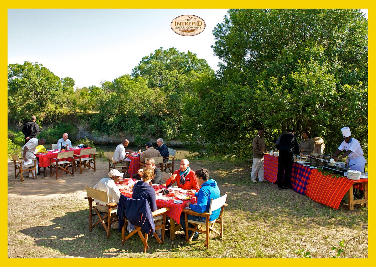 MaraIntrepids's tweet photo. Ever had breakfast in the bush? If yes, how was your experience? 😄 #JourneywithHeritageKenya #MasaiMara #Bushbreakfast #MaraIntrepids #ExploreMIC #Leisure #Travel https://t.co/N9IKFY2tqf