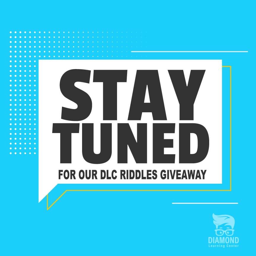 diamondlearn's tweet image. Stay tuned for our #DLCRIDDLES giveaway! riddles are about to start posting everyday so make sure to check out our fb page. Facebook.com/diamondlearnin… Please read the rules pinned to the top of our page to participate.
#diamondlearningcenter #diamondlearning #riddles #giveaway