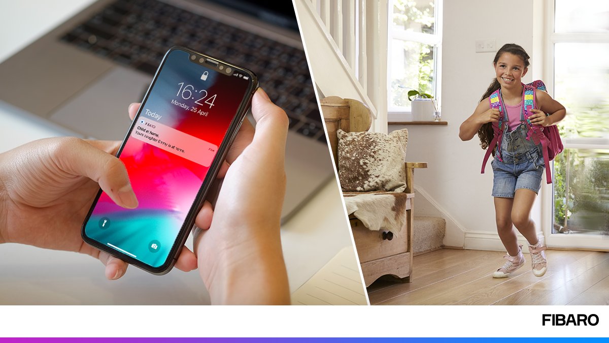 FibaroMex's tweet photo. ¿Mi hijo ha vuelto sano y salvo a casa? ¡Ya no tienes que preocuparte por eso! Incluso, si tus pequeños se olvidan de llamarte, FIBARO enviará una notificación, tan pronto como entren por la puerta a su regreso. Puedes seguir trabajando con la mente tranquila :) https://t.co/tMLrMwVS82