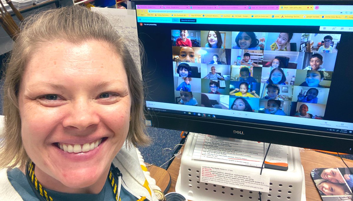 MrsAmyDuckworth's tweet photo. It’s a great day for learning in the Duck Pond!!! All ducks are present and ready to go!#virtuallearningatitsbest #ducksintheduckpond @LindseyElem https://t.co/BuHJatEoWJ