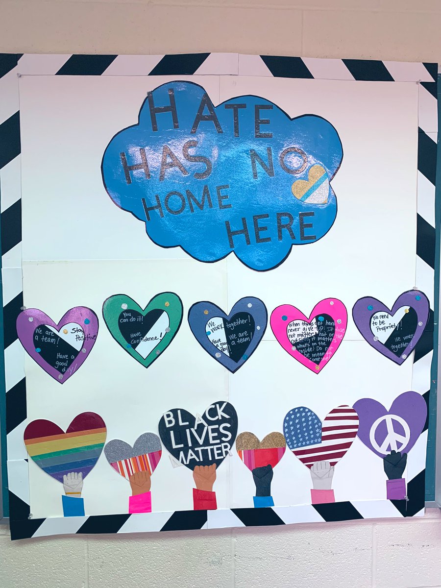 AGutierrez207's tweet photo. A HUGE shoutout to my TA Felicia for adding some positivity to our classroom with our new bulletin! Even found a way to get our students involved in creating it! We miss our kiddos and can’t wait to see them soon!

Thank you @Maine_East HS for the inspiration! #WeAreFPSD91 https://t.co/UUTwEI6bL8