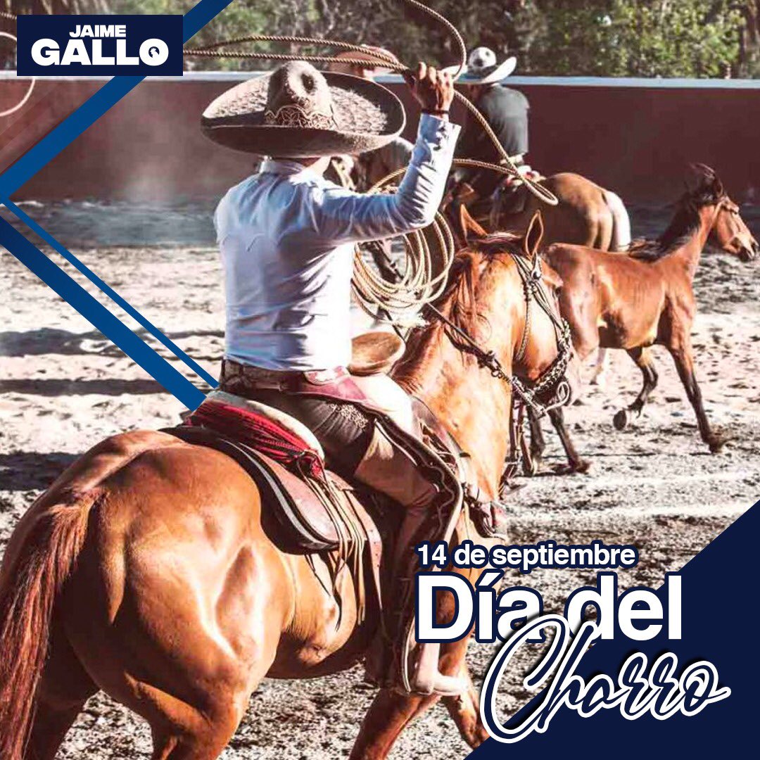 Hoy celebramos el #DíaNacionalDelCharro envío mi felicitación a quienes se dedican a esta tradición mexicana, que forma parte del Patrimonio Inmaterial de la Humanidad.