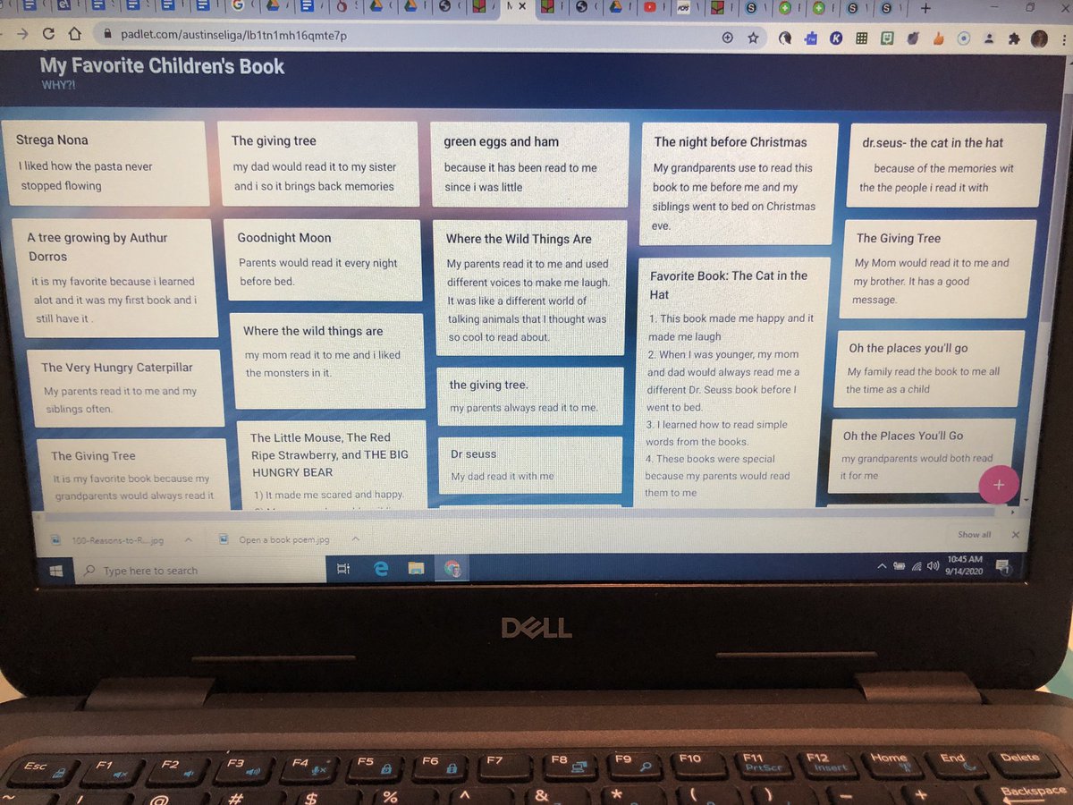 Seliga_FCPS's tweet photo. Child Development students getting ready for virtual pre-k by expressing their favorite childrenโs books and how it made learning fun/memorable. #ReadingMakesADifference #BearPride https://t.co/7nIRRWGBbd