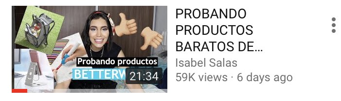 I was right about the telenovelas.. Isabel Salas is a Mexican YouTube star with over 600,000 followers and naturally, she enjoys trying and making shows about Betterware  $BWMX products.
