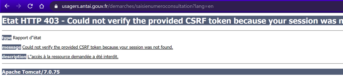 toffeetester's tweet photo. I love an error page giving the details of your stack, especially when it's a government site... https://t.co/cbpS2I7Rmj