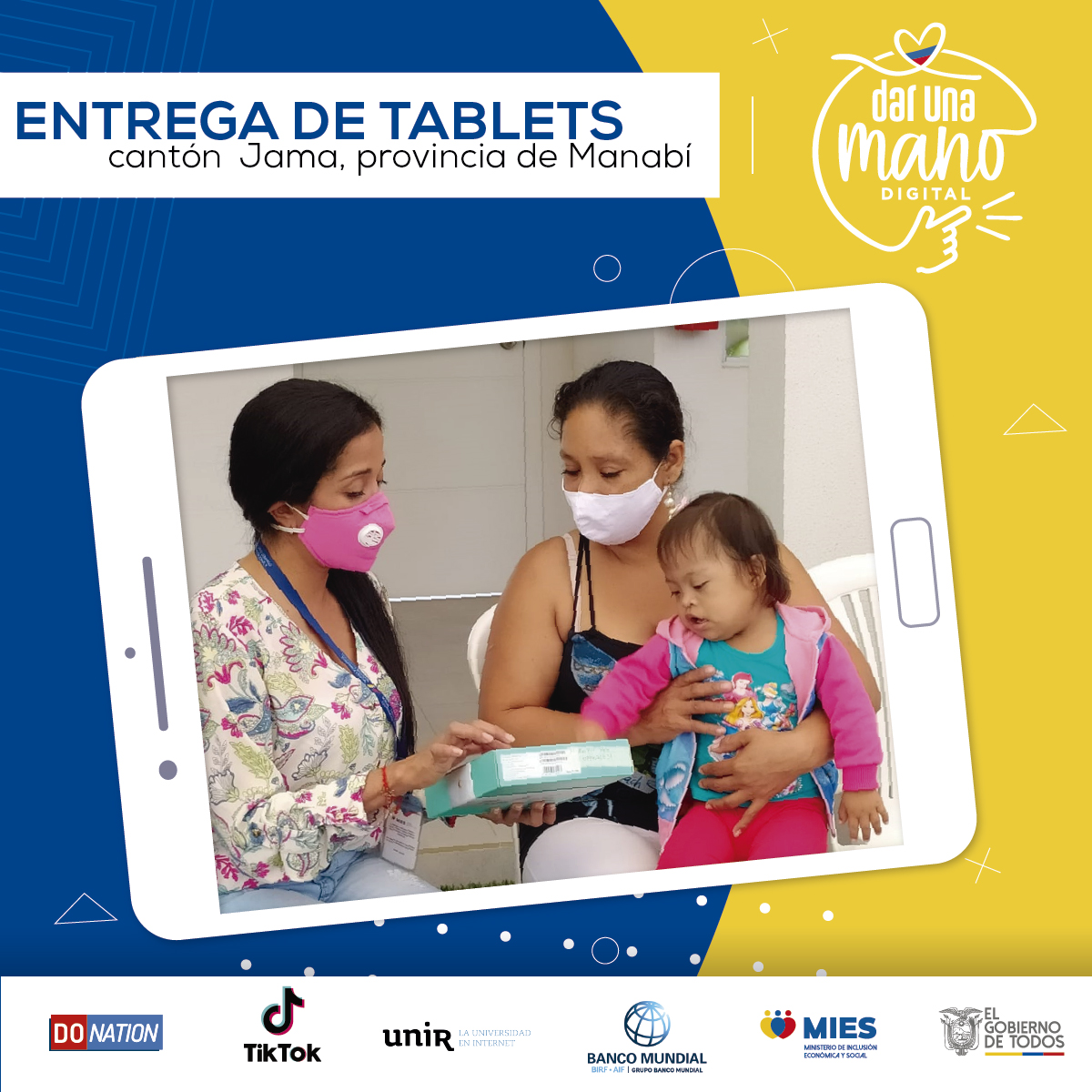 Continuamos con la entrega de alegría en #Manabí #InclusionDigital #ConectamosFamilias

¡Siguamos donando!
darunadigital.com

@InclusionEc
<a href="/donation_gives/">Fundacion DoNation</a>
@uniruniversidad
<a href="/BancoMundialLAC/">Banco Mundial | América Latina y el Caribe</a>
<a href="/tiktok_espanol/">TikTok Español</a>