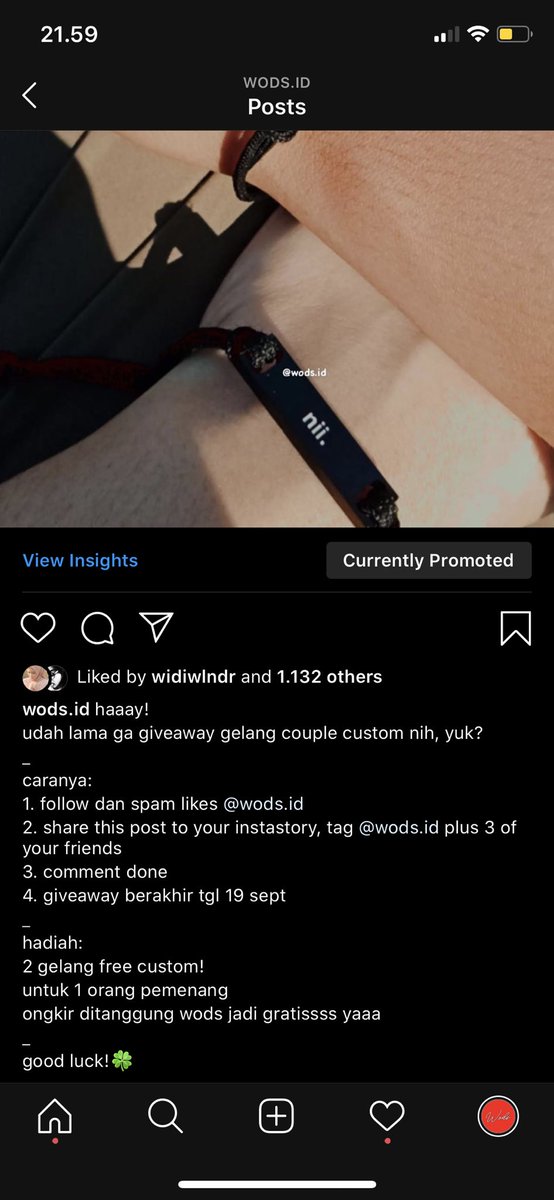 wods_id's tweet photo. cuma mau ingetin lagi ada giveaway di instagram😗 https://t.co/vzw8WznYVI