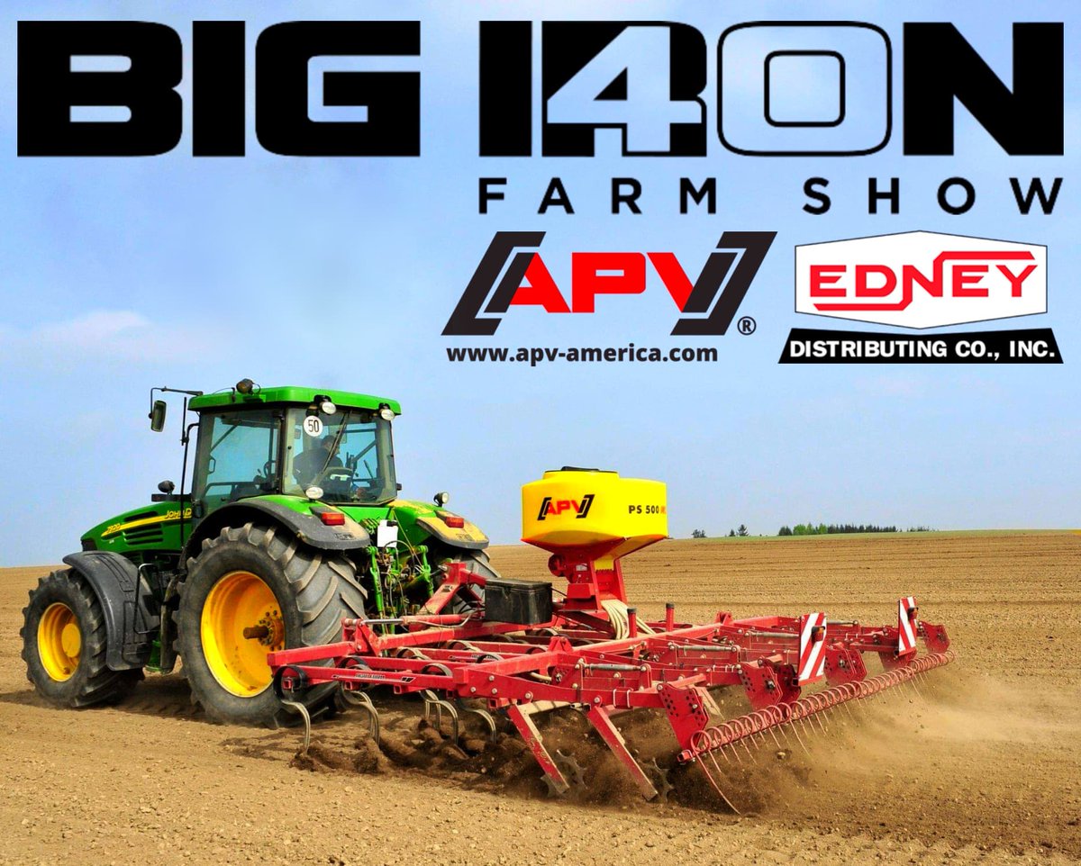 On Sep 15th-17th, come see APV America, &amp; Edney Distributing Co, at the Big Iron Farm Show, in West Fargo, ND! 
Booths 725, 726, 729, 1063, and 1064, near the Exhibition Hall. 
Learn more at: bigironfarmshow.com

#America #Farming #OrganicFarming #Hunting #NoTill #Covercrops