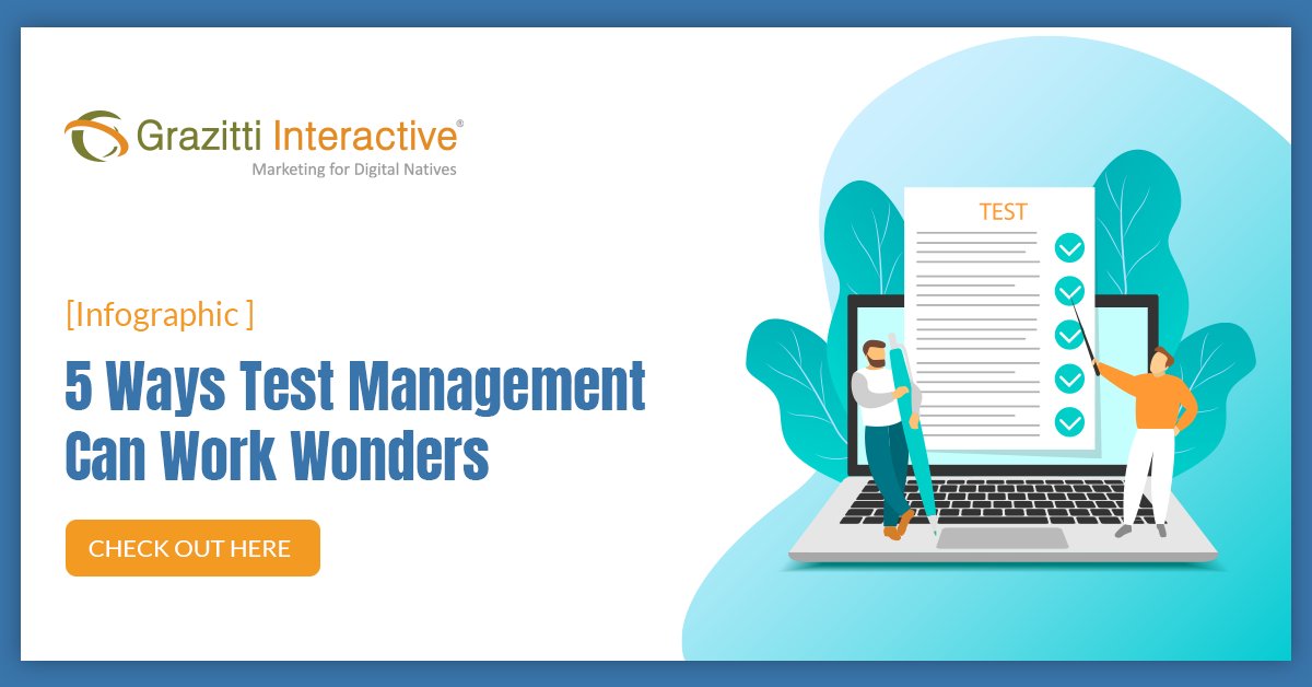 Grazitti's tweet photo. 76% of testers use test management #tools to log and manage #bugs effectively and efficiently. If you want to streamline the #testing process, then read on the five ways in which #testmanagement can do wonders for your business.

👉 https://t.co/P9W3izKNxs 👈  
#grazitti #QA #B2B https://t.co/N4O5w7LUbO