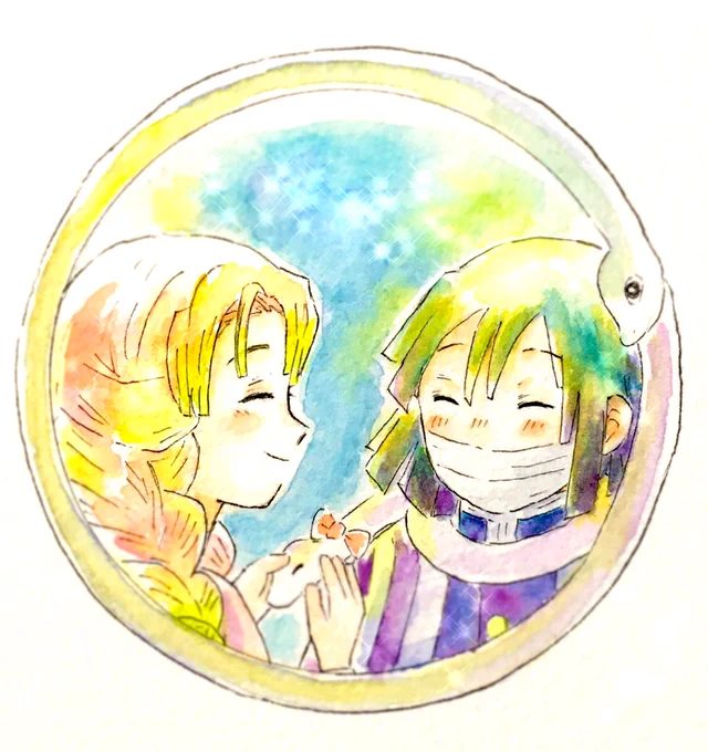伊黒さん、お誕生日おめでとうー✨✨???おばみつ!

#伊黒小芭内生誕祭2020
#伊黒小芭内誕生祭2020 