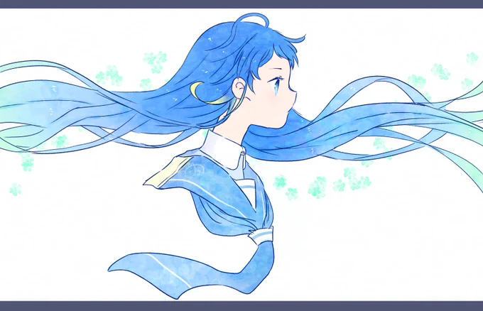 寝る前ささっとおえかき。
艦これ 五月雨 
