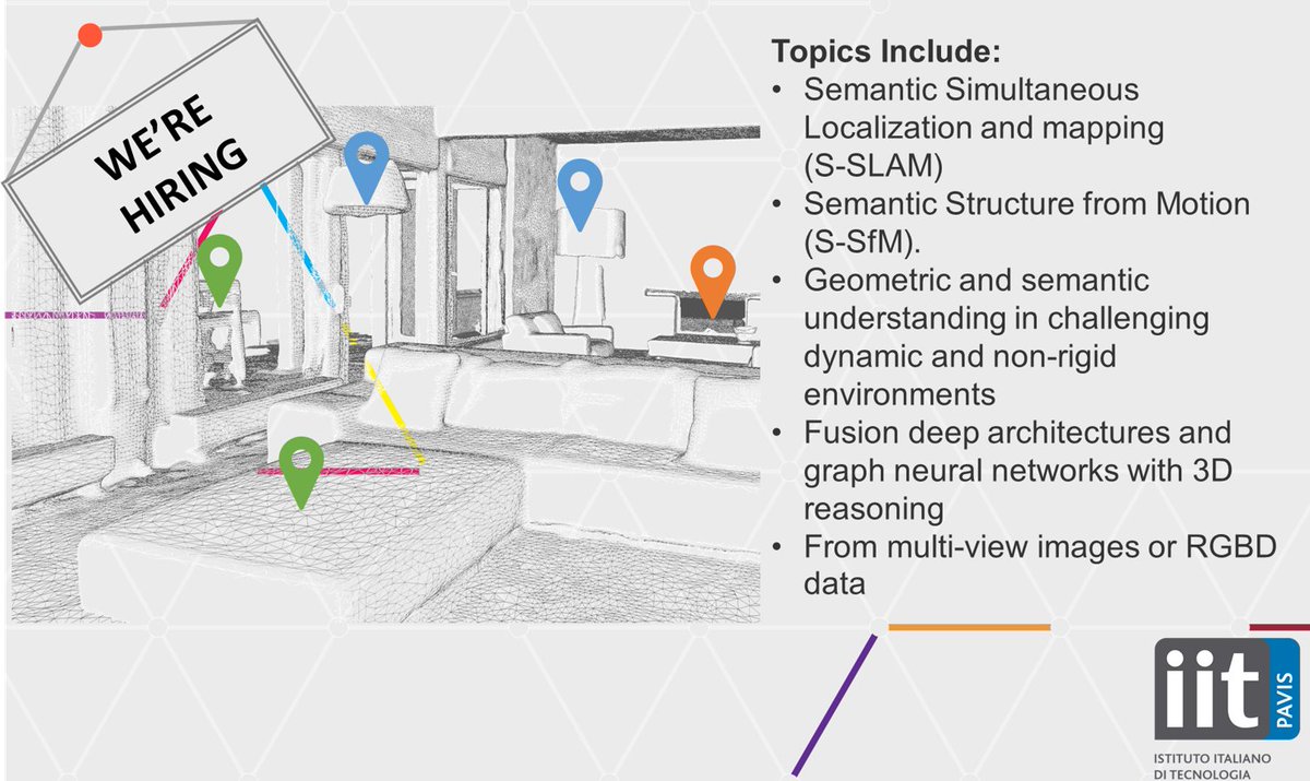📢 JOB Announcement 📢 #PostDoc position on #DeepLearning for #3D scene understanding from images in our #ComputeVision group <a href="/IITalk/">IIT</a> researching new #AI algorithms to map, localize and interact with objects / #robots 🤖 / people in the world around us."
iit.taleo.net/careersection/…