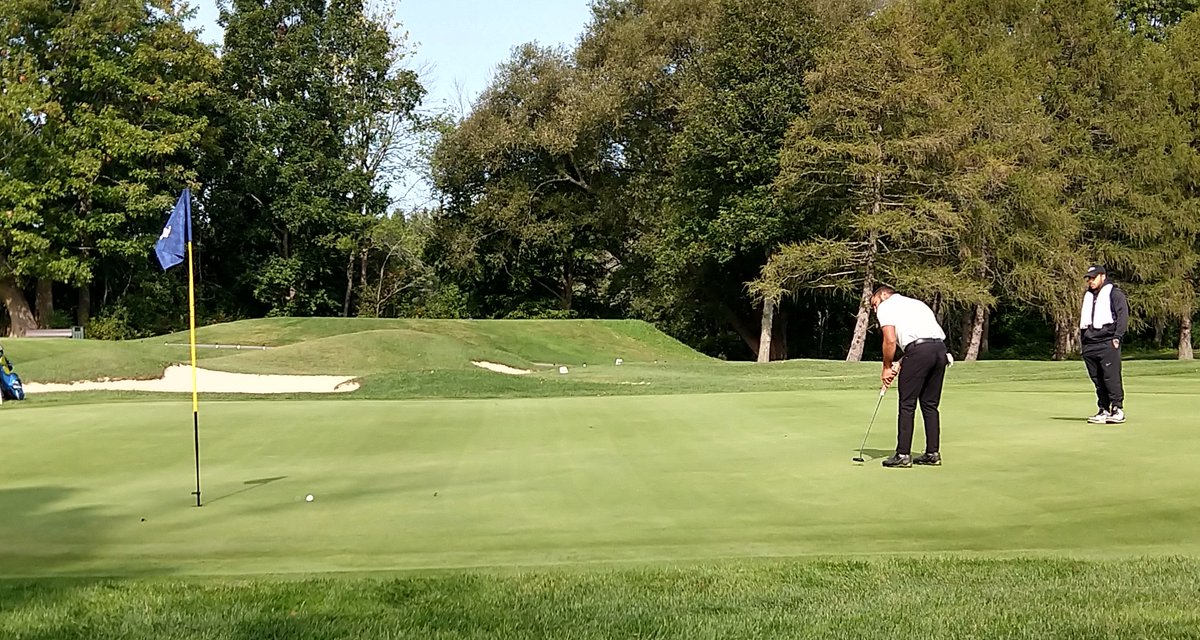 Clinching putt on the way