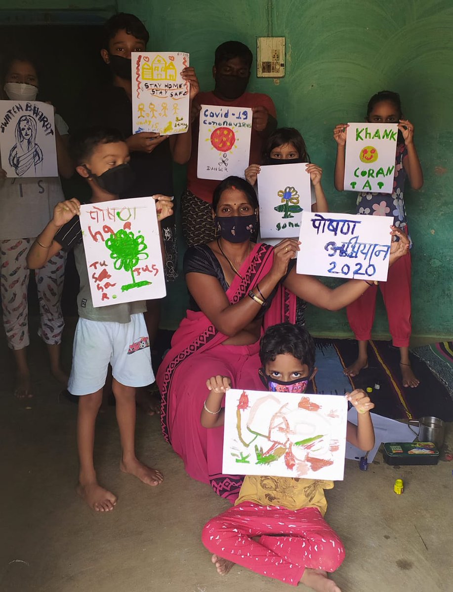 #POSHANMaah2020 

जिला सूरजपुर मे पोषण माह के अन्तर्गत आंगनबाड़ी कार्यकर्ताओं के द्वारा किशोरी बालिका एवं बच्चो के बीच रंगोली एवं  चित्रकला प्रतियोगिता का आयोजन किया गया।
#poshanMaah2020 
#local4poshan 
<a href="/WCD/">wcd</a>
<a href="/FNB/">Contacts Nearby</a>
<a href="/PIBHindi/">पीआईबी हिंदी</a>