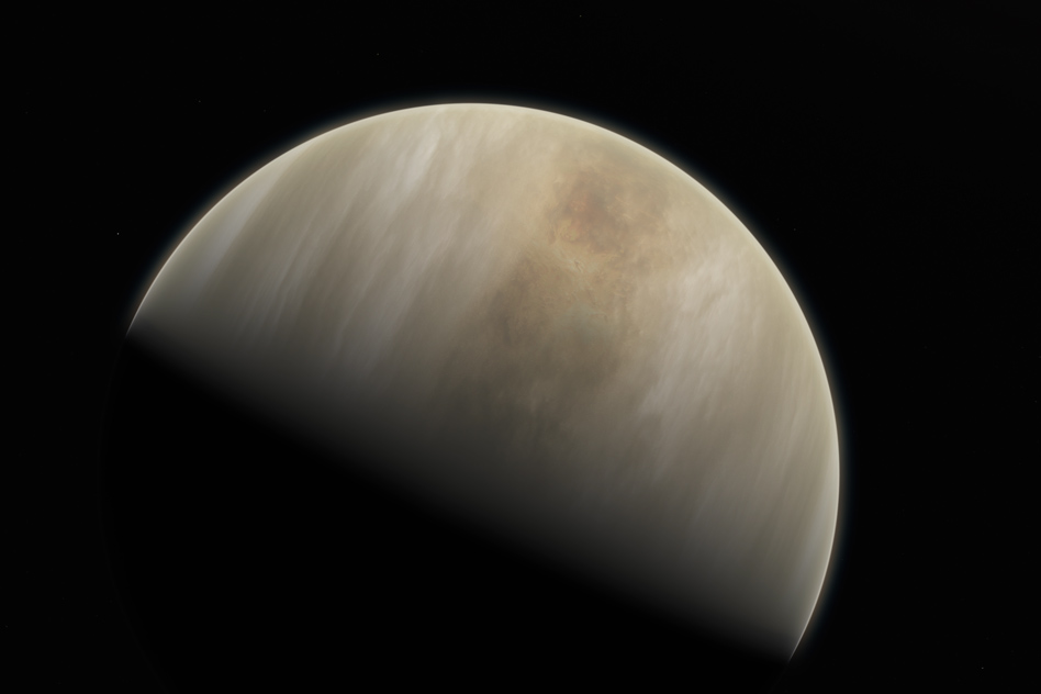 Artistic impression depicts Venus. 