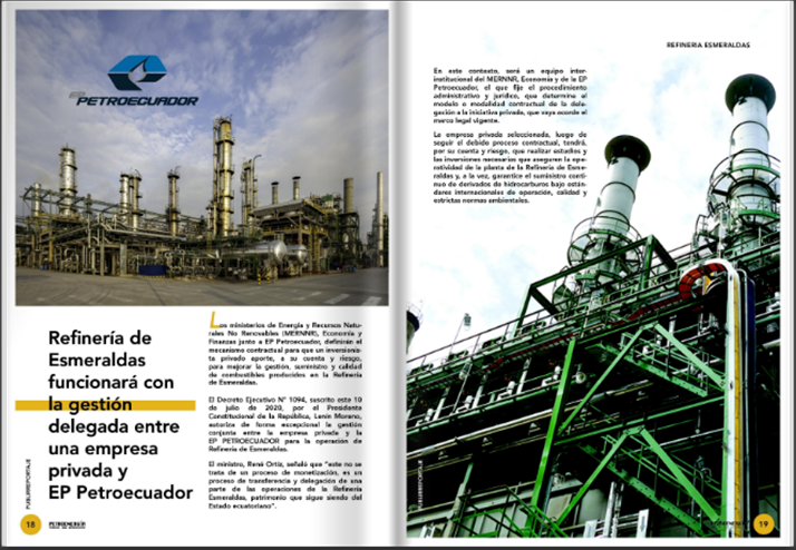 Petroenerga1's tweet photo. Refinería de Esmeraldas funcionará con la gestión delegada entre una empresa privada y @EPPETROECUADOR Revisa el artículo completo: https://t.co/xS20ecIEso #Ecuador #oil #business #Esmeraldas #revista #oilmagazine. Pronto nuestra siguiente edición de Revista Petroenergía!! https://t.co/1p57CNnDIH