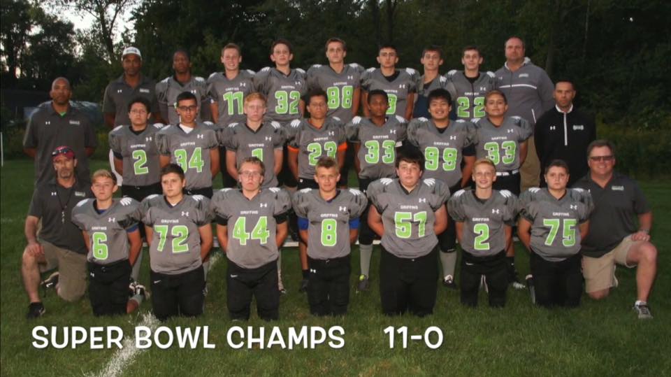 Man does time fly, most of these boys are still ballers at the High School Varsity level.                                      NorthShore Griffins 2016 TCYFL Varsity Champions (11-0)