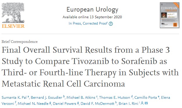 Dr_Ivanoncologo's tweet photo. Final #OS Results from a #Phase3Study to Compare #Tivozanib to #Sorafenib as Third- or Fourth-line Therapy in Subjects with #mRCC https://t.co/ArusnaHjaL Congratulations! @montypal @brian_rini et al.
@pashtoonkasi @cristobalmd02 @raymanneh @urologamexico @EdgarLindenMD https://t.co/brdjyAgC3S