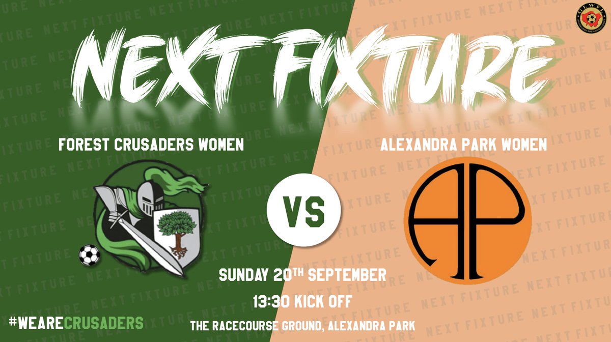 RomfordtownWFC's tweet photo. GAME WEEK 2: This Sunday, we travel to @AP_WFC for our fixture. Looking forward to the game! 🟢 v 🟠 #WeAreCrusaders https://t.co/8EuY1ajrfC