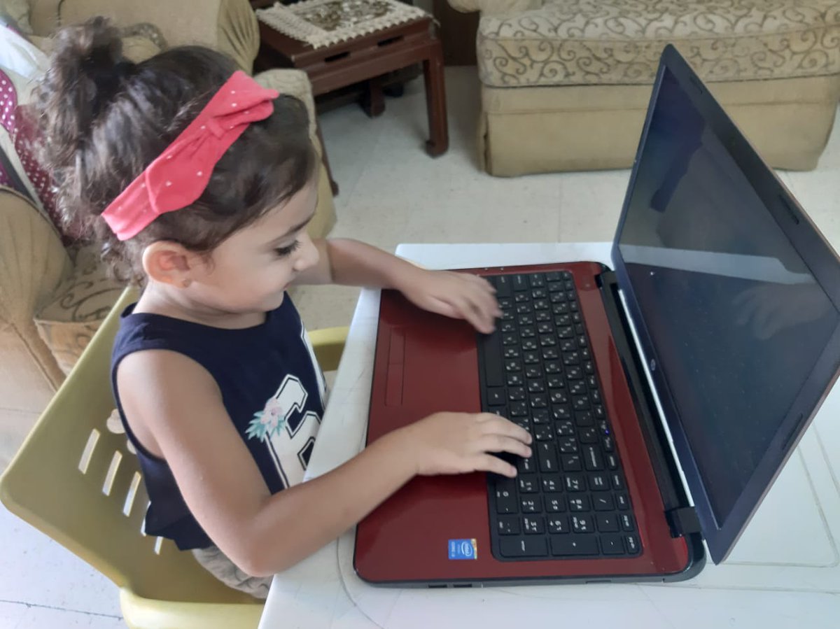 65f7f770f8204a7's tweet photo. Here we go to KG1 C!!!  Clara was thrilled to finally meet teacher Sorourr @ein_ell @DawhaHighSchool https://t.co/vSzaTlq6C4