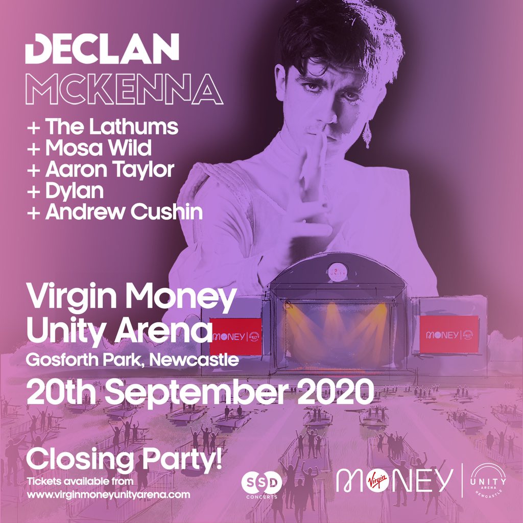 VirginMoney's tweet image. Did we hear someone say @VMUnityArena closing party 🥳!?
 
We’re signing off our summer of socially distanced live gigs in style with the @KaiserChiefs, @DeclanMcKenna and Virgin Money Emerging Stars @DYYLAAAANN , @iaarontaylor and @mosawild this weekend 🙌 #VMUnityArena