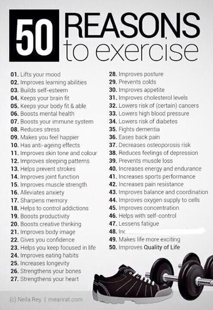 HPEPennfield's tweet photo. HAPPY MONDAY EVERYONE! First FULL week of school, let’s go! Make sure you are getting some exercise during your virtual learning days. Need a reason why? How about 50?! #MondayMotivation #FitnessMotivation #getmoving #benefitsofexercise #healthandpe 💪🏼🙌🏿🕺🏻💃🏼🏃🏻‍♀️🏃🏾‍♂️🔥 https://t.co/QYqMjC42tf