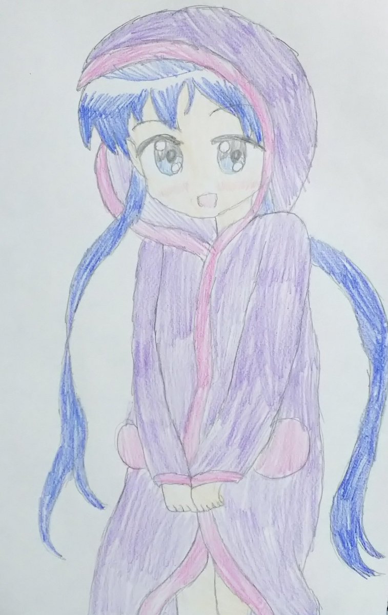 今日がお誕生日のきんいろモザイクの小路綾ちゃんを描きました ボーッとしてたら11時30分過ぎだったので めっちゃ急ぎで描きました 自分が眠いのでパジャマを着せた感じです きんメモのやつをパクったのは秘密で 小路綾生誕祭 小路綾誕生祭 小路綾生誕