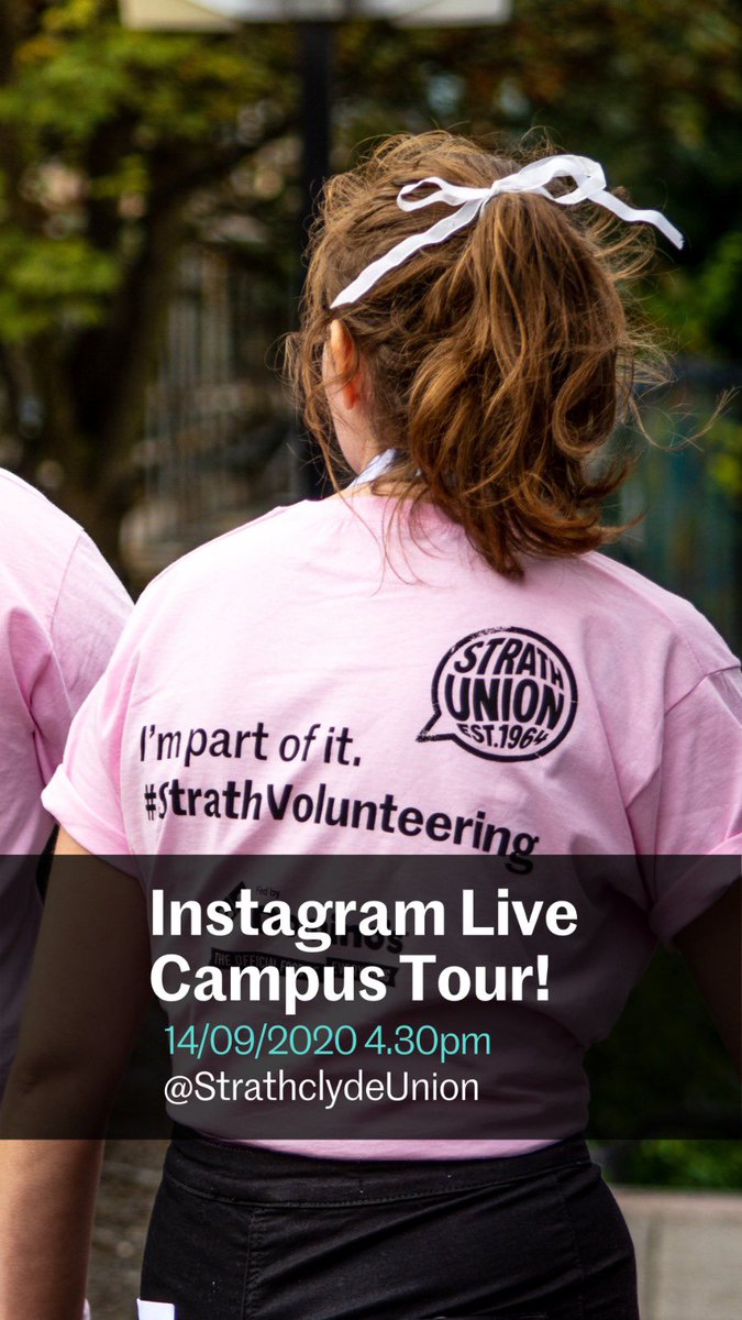 StrathUnion's tweet photo. Starting in 10! Over on our IG (@strathclydeunion)
#Strathlife #strathwelcome
@UniStrathclyde https://t.co/irm242Bsnv