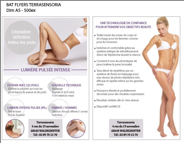 Fini les poils ! La lumière pulsée est arrivée chez Terrasensoria !