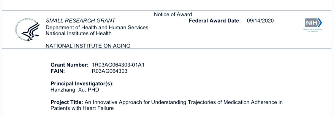 Nice way to start this week. Thrilled to share that NIA @nih funded our #R03 project! Many thanks to my collaborators @Matthew_E_Dupre, Bradi Granger. @DukeU_NrsngSchl @Duke_FamMed