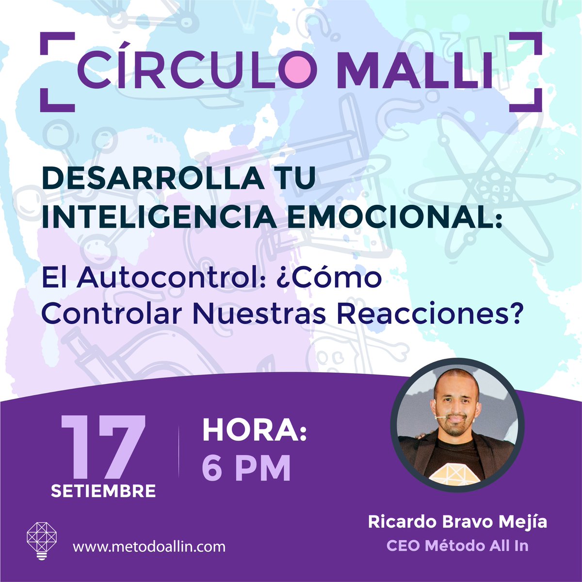 Metodoallin's tweet photo. ¡Hola! Te invitamos a ser parte de nuestro Círculo MALLI este jueves 17 de septiembre a las 6 p.m. mediante la plataforma "Zoom". ¡La inscripción es gratuita!
👉🏽Para inscribirte, dale clic al siguiente enlace: https://t.co/g96vqT6l6Y

#métodoallin #InteligenciaEmocional https://t.co/KljIFA7UU0