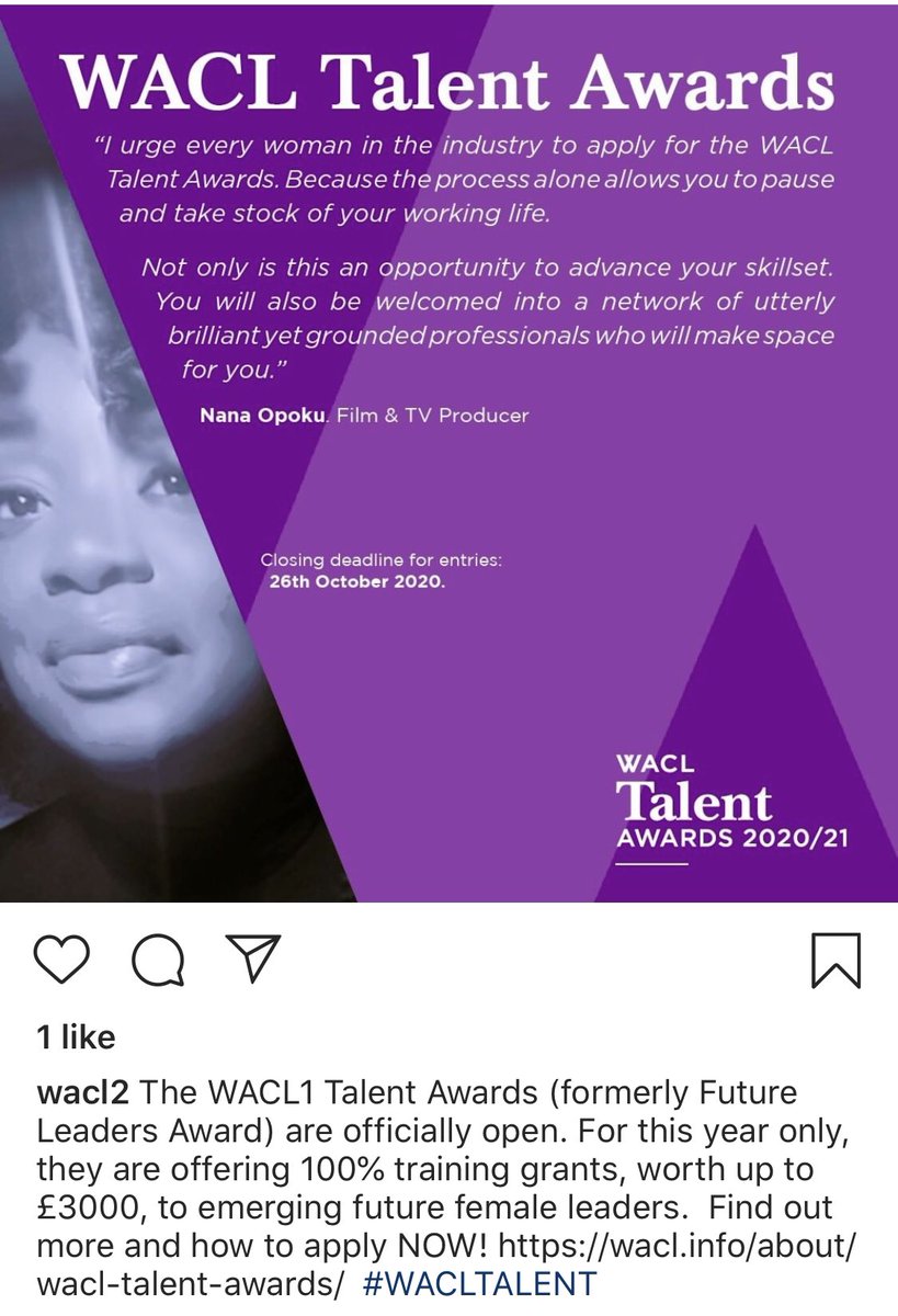 victoriafox6's tweet photo. If this isnβt for you then you will certainly know brilliant women who you should convince to apply @WACL1 #WACLTalent https://t.co/KBySsvegso