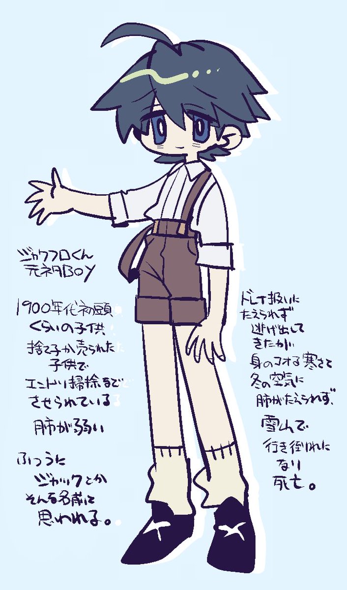これはファンボに上げていた絵です
初出の設定もある 