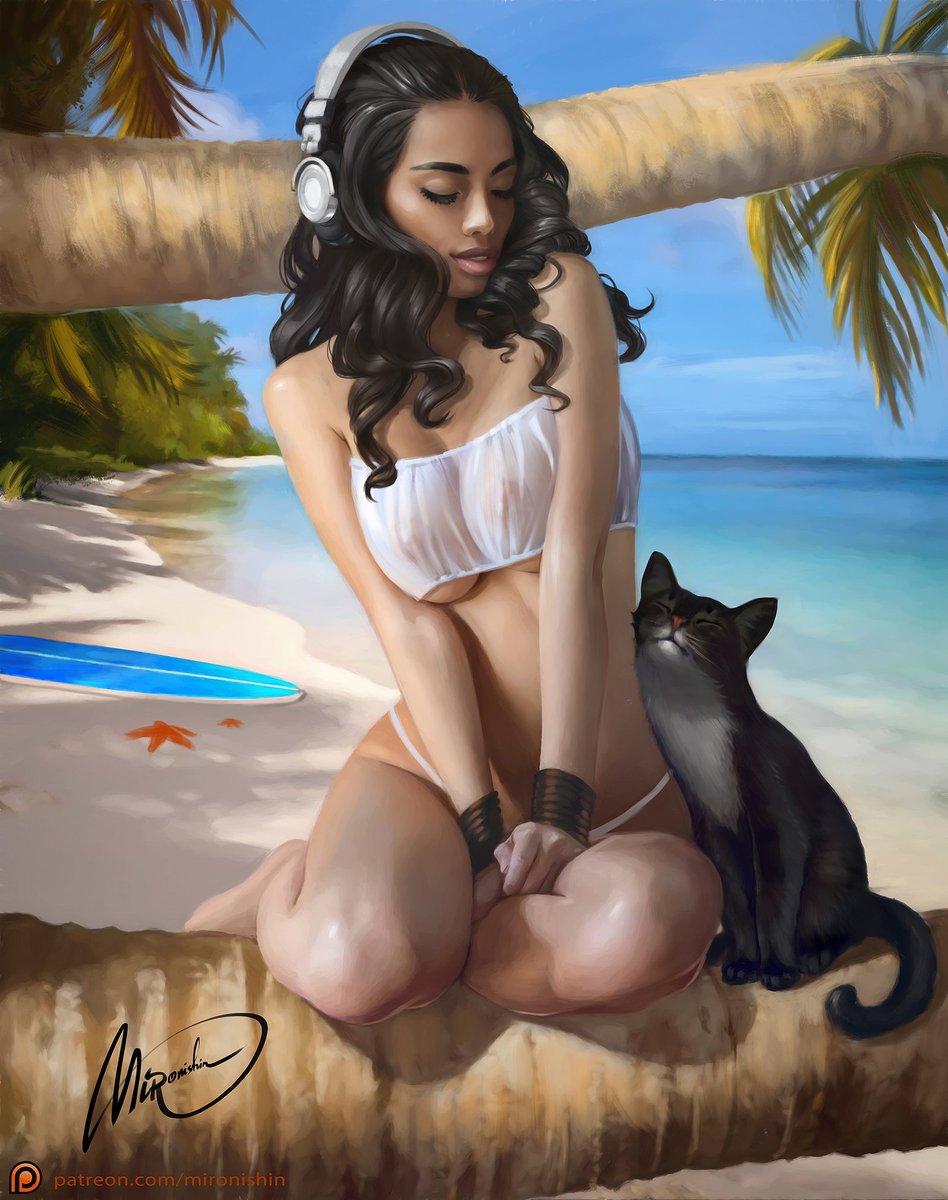 MironishinStory's tweet photo. Lili 💋
This is the third witch on the patrol team.
Instead of a broom, she flies on a surfboard.
NSFW version look here: https://t.co/suawsmpYrw
#art #artist #drawing #painting #illustration #baech #relax #concept #fantastic #girl #witch #mystic #magic #fantasy #cat #comic https://t.co/fWDv2Gic2z