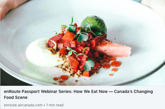 Join our friends <a href="/BookmarkContent/">Bookmark Content</a> and Air Canada  for the second panel session of #enRoutePassport – <a href="/enRoutemag/">Air Canada enRoute</a> ’s new digital series dedicated to travel.

Thursday, September 24 at 11 a.m. EDT (8 a.m. PDT)
Register here >> enroute.aircanada.com/en/article/web…