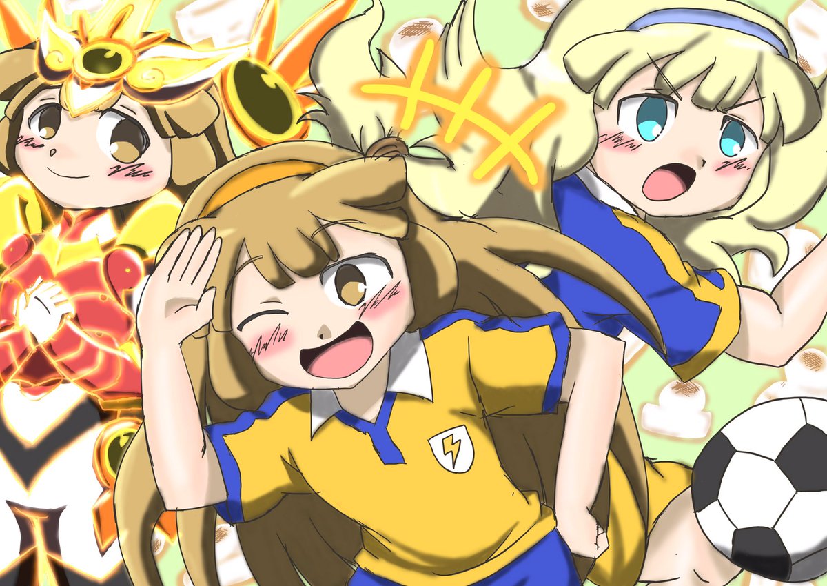 ればニラ 菜花黄名子ちゃん描きました ほんまかわいい ビジュアル声バックボーンすべてにおいて欠けるところなくないですか 菜花黄名子 イナズマイレブンgoクロノ ストーン