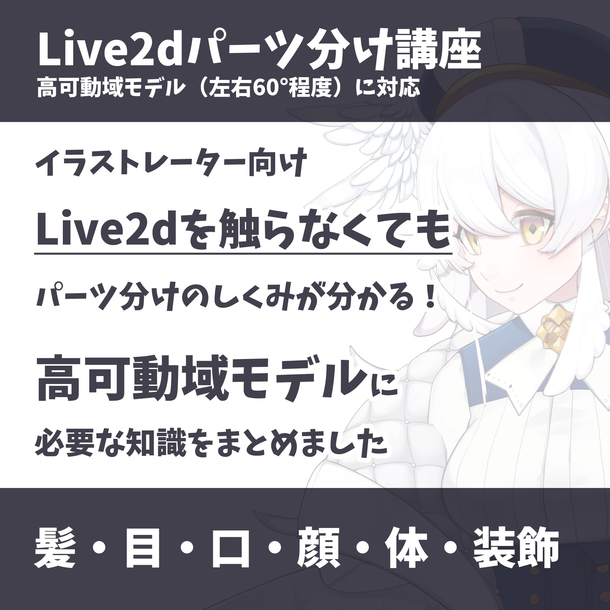 ｌive2d パーツ分け講座 完成 Twitter